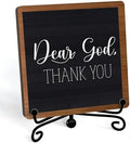 Modern Farmhouse Decor, Home Decor For Living Room, Boho Chic Aesthetic Shelf Decorations, Christian Dear God Sign, Farm House Entryway Tv Stand Fireplace Coffee Table Decoration (02) by JUSITAKEET
