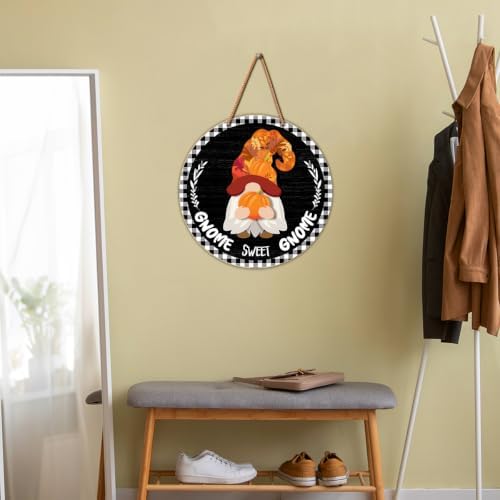 Interchangeable Gnome Welcome Sign Fall Halloween Decoration - Image 5