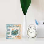 Sea Turtle Decor Inspirational Desk Decor Sea Turtle Gifts Summer Decorations Wooden Box Sign for Home Office Farmhouse Table Shelf - Image 3