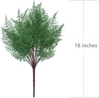 Artificial Ferns Plants Indoor Decor Fake Boston Fern for Outdoors 4 Pack, Faux Plastic Greenery Shrubs Home Garden Verandah Kitchen Bathroom Decoration Wedding Party Christmas DIY Bundles Bush 4 Pcs - Image 5
