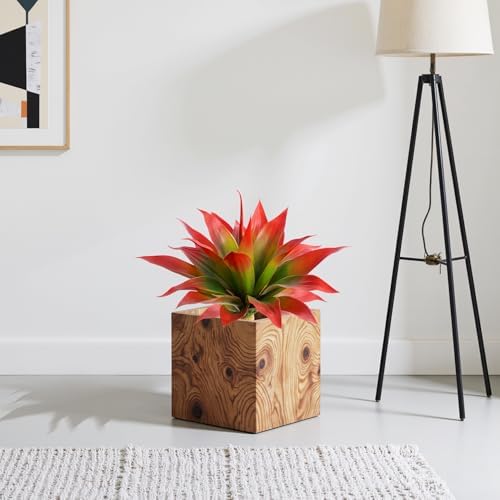 Artificial Agave 22" Faux Agave Fake Greenery Outdoor Artificial Plant Fake Plant for Indoor Home Decoration Plastic Plant Outdoor Decor Front Porch Decor Simulation Plants (Red 2Pcs) No Vase - Image 6