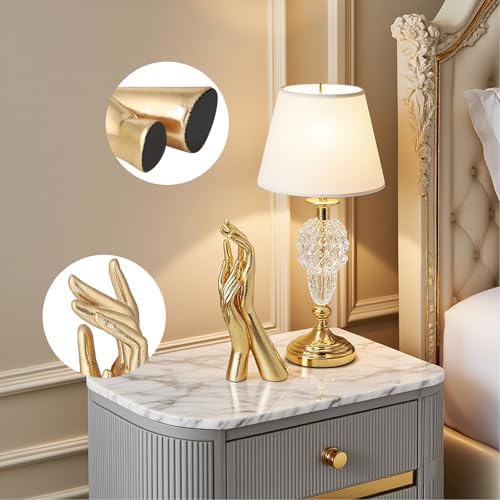 Golden Hands Sculpture Resin Statues Home Decor (Golden Hands) - Image 4