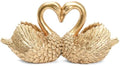 Small Swan Figurines Home Decor,Mini Gold Decor Animal Statues by Kakizzy