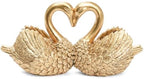 Small Swan Figurines Home Decor,Mini Gold Decor Animal Statues by Kakizzy