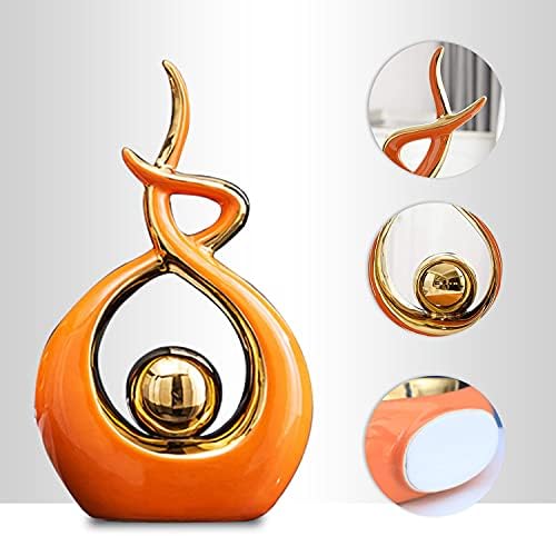 Norrclp Home Decor Modern Abstract Art Ceramic Statue Table Decor (Small) - Image 3
