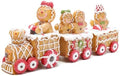 Hodao 9.25IN Gingerbread Train Figurine, Home Tabletop Decor for Christmas by Hodao