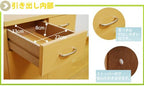 Lifestyle Shop BMF-042NA Combination Living Board Chest & Cabinet Light Brown - Image 5