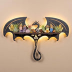Dragon Decor with LED, Dragon Wall Shelf, Dragon Night Light, Dragon Gift by FNYDOX