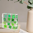 Motivational Office Decor - 4x4 inch Acrylic Sign, Green Desktop Decoration, Printed with Motivational Quotes, Perfect Wellness Gift for Positive Workspace, Gift for Women - Image 4