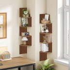 HOOBRO Corner Shelf Wall-Mounted, Set of 2 Floating Corner Shelves for Wall - Image 2