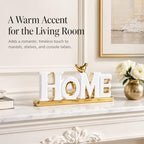 XMGZQ White and Gold Decor for Living Room Bedroom Bookshelf Coffe Table, Home Sign Aesthetic Statues Boho Wedding Accents Decorations, Knick Knacks Home Decor for Shelves,Living Room,Bedroom,Desktop - Image 3