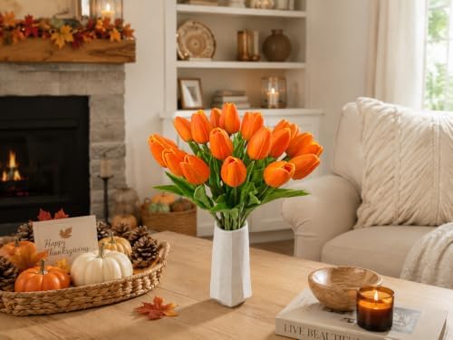 Mandy's 20pcs Artificial Orange Tulips - Image 5