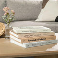 Decorative Books for Home Decor Set of 4 Large Faux Decoration Coffee Table Books Hardcover Aesthetic Book Nook Mantel Accent Modern Bookshelf Styling Entry Table Display Stackable Neutral Tones by DecorativeBooks