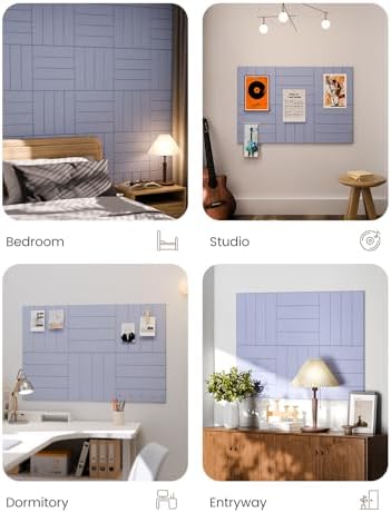 Fluxynara 36" x 24" Large Felt Bulletin Board, Lavender-1 - Image 6
