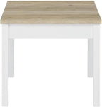 Pemberly Row 3-Piece Coastal Wood Coffee Table Set, Antique Pine and White - Image 7