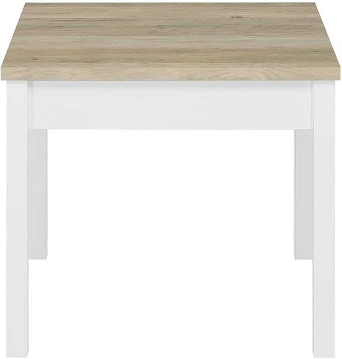 Pemberly Row 3-Piece Coastal Wood Coffee Table Set, Antique Pine and White - Image 7
