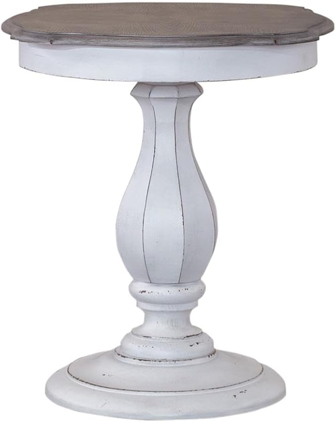 Liberty Furniture Magnolia Manor Round Pedestal Accent Table European by LibertyFurniture