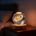 3D Saturn Crystal Ball 2.4 in Universe Gifts for Space Enthusiasts - Image 3