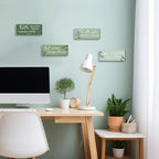4 Pieces Christian Bible Verses Wall Decor Wooden Religious Art Green Sage Bathroom Decor Religious Gifts for Women Office Home Bedroom Bathroom Living Room(Green 10x4 Inches) - Image 3