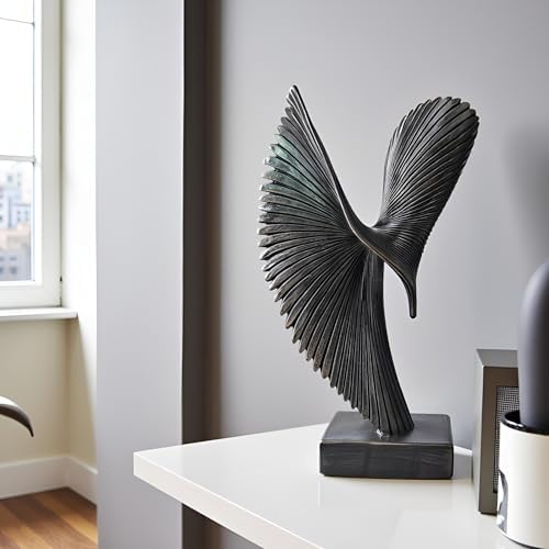 Modern Abstract Eagle Decorative Sculpture, Dining Living Room Desk Decor,Geometric Home Decor Statues,Shelf Top Decor Aesthetics, Coffee Tables or Office Shelves（Bronze Colored） - Image 2