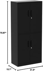 Yizosh Metal Storage Locking Cabinet - Image 3