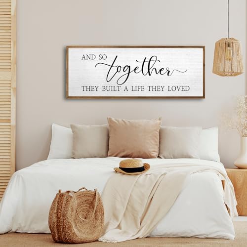 And So Together They Built A Life They Loved Wall Decor 32"X12" Wood - Image 7