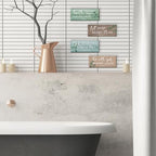 4 Pieces Christian Bible Verses Wall Decor Wooden Religious Art Green Sage Bathroom Decor Religious Gifts for Women Office Home Bedroom Bathroom Living Room(Fresh 10x4 Inches) - Image 3