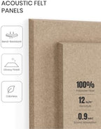 Fluxynara Felt Bulletin Board & Cork Board Alternative 48'' x 36'' - 12 Pack - Image 5