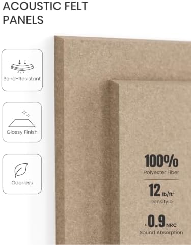 Fluxynara Felt Bulletin Board & Cork Board Alternative 48'' x 36'' - 12 Pack - Image 5