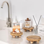 HouseJoy 2pcs Wood Risers for Display, Round Stand for Distressed Decor - Image 6