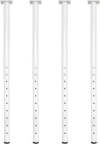 QLLY 24-40 inch Adjustable Metal Table Legs, Heavy Duty DIY Desk Legs by QLLY
