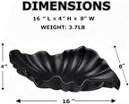 Black Large Decorative Bowl - 16” Fruit/Key/Purse Bowl for Home - Image 2