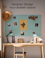 Fluxynara Felt Bulletin Board & Cork Board Alternative 48'' x 36'' - Image 6