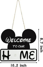 SUPYFD 19Pcs Cute Mouse Interchangeable Seasonal Welcome Door Sign for Front Door Decor, Welcome to Our Home Sign with Interchangeable Holiday Pieces for Farmhouse/Wall/Porch Decor and Housewarming - Image 2