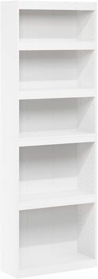 Furinno JAYA Book Shelf, 5-Tier Bookshelf, Enhanced Home Bookcase - Image 5