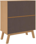 Scandinavian Drawer Cabinet in White and Brown - Image 9