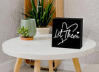Let Them Wooden Sign, Black Office Decorations for Work, Let Them Mental Health Rustic Wood Box Signs 5x5 Inch, Desk Shelf Tabletop Decor for Home Cubicle Decor, Office Gifts for Coworkers Women, 18 - Image 5