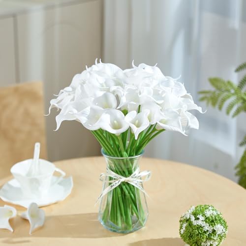 24 PCS 15" Calla Lily Artificial Flowers Bouquet Faux Flower - Image 4