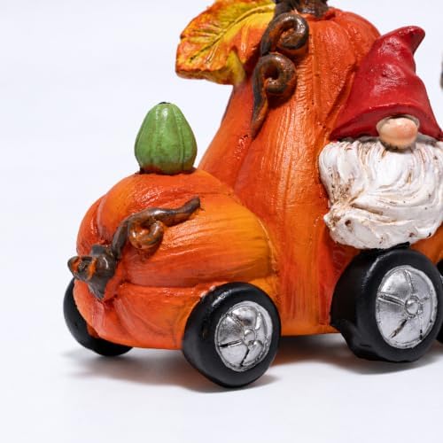 Hodao 8.5IN Fall Pumpkin Figurines Thanksgiving Decorations for Indoor Home - Image 5