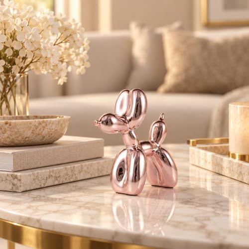 Balloon Dog Sculpture Modern Home Decor Collectible Figurines Funky Statues for Bedroom Trendy Animal Decor for Coffee Table Living Room Decor - Image 5