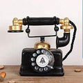 HoneyCare Retro Decorative Telephone Model, Vintage Antique Style Resin Rotary Phone Ornament for Home Office Decor, Steampunk & Victorian Style Statues, Photography Props, Housewarming Gift by HoneyCare