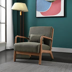 ANJ Mid Century Modern Accent Chair, Comfy Fabric Reading Chair - Image 5