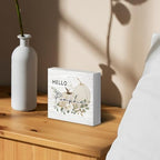 Fall Pumpkin Wooden Box Decor, Rustic Autumn Theme Farmhouse Wooden Block Decorations for Home Room Wall Tabletop Shelf, White Pumpkin Square Sign - Image 3