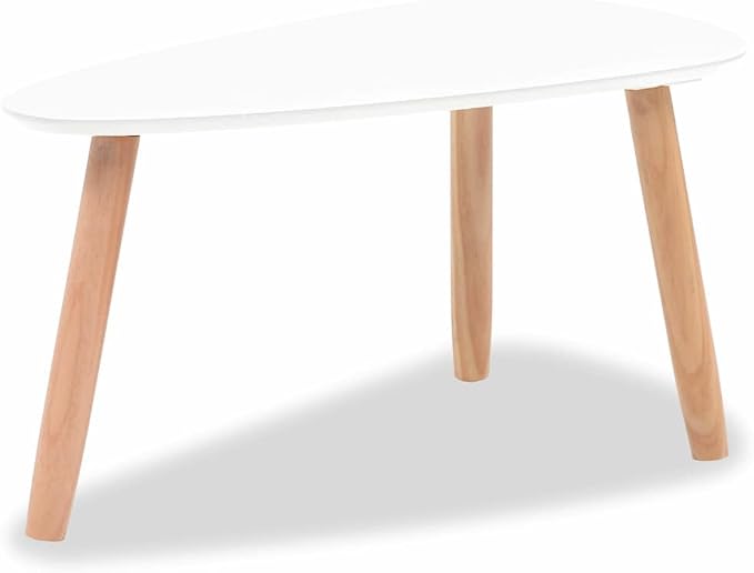 Scandinavian Style Coffee Table Set, Minimalist Pine and MDF Side Tables - Image 6