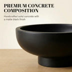 OAKOA Black Decorative Bowl for Home Decor - Black Fruit Bowl Decorative - Image 4