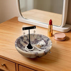 Luxury Natural Marble Decorative Bowl, Centerpiece Catchall Tray Home Decor - Image 2