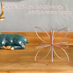 8" Metal Sphere Decor, Metal Floral Tabletop Sculpture, Abstract Tabletop Decorative Spheres for Home Decor (Rose Gold) - Image 6