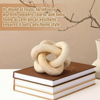 Yalikop 3 Link Wood Knot Decor Rustic Table Shelf Accents, Natural - Image 4
