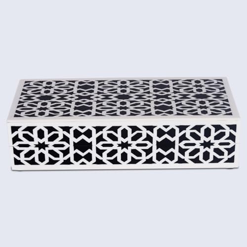 Handicrafts Home Black Remote Control Storage Box with Lid, 10x4.5x2.5 In - Image 5
