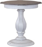 Liberty Furniture Magnolia Manor Round Pedestal Accent Table European - Image 8
